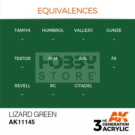 AK-Interactive - Acrylics 3rd generation Lizard Green 17ml - akrilfesték AK11145