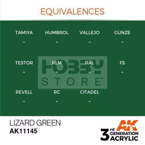 AK-Interactive - Acrylics 3rd generation Lizard Green 17ml - akrilfesték AK11145