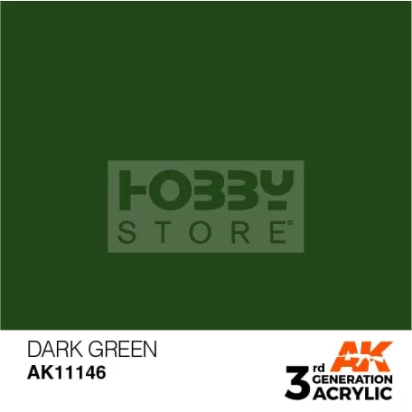 AK-Interactive - Acrylics 3rd generation Dark Green 17ml - akrilfesték AK11146