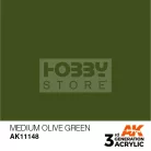 AK-Interactive - Acrylics 3rd generation Medium Olive Green 17ml - akrilfesték AK11148