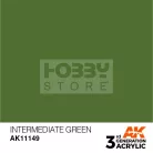 AK-Interactive - Acrylics 3rd generation Intermediate Green 17ml - akrilfesték AK11149