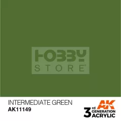   AK-Interactive - Acrylics 3rd generation Intermediate Green 17ml - akrilfesték AK11149
