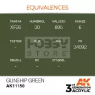 AK-Interactive - Acrylics 3rd generation Gunship Green 17ml - akrilfesték AK11150