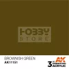 AK-Interactive - Acrylics 3rd generation Brownish Green 17ml - akrilfesték AK11151