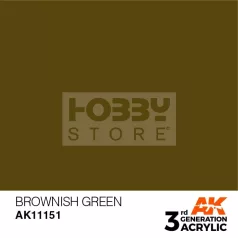   AK-Interactive - Acrylics 3rd generation Brownish Green 17ml - akrilfesték AK11151