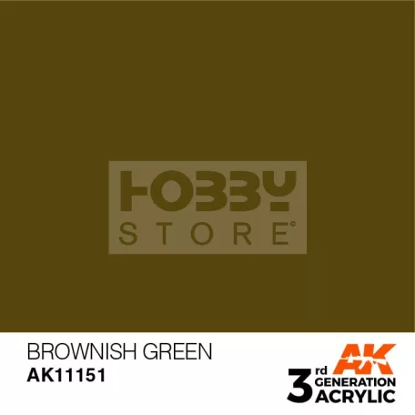AK-Interactive - Acrylics 3rd generation Brownish Green 17ml - akrilfesték AK11151