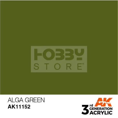 AK-Interactive - Acrylics 3rd generation Alga Green 17ml - akrilfesték AK11152