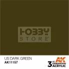 AK-Interactive - Acrylics 3rd generation US Dark Green 17ml - akrilfesték AK11157