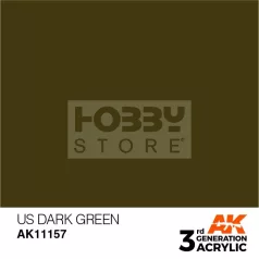   AK-Interactive - Acrylics 3rd generation US Dark Green 17ml - akrilfesték AK11157