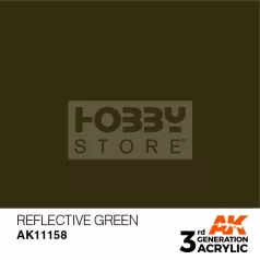   AK-Interactive - Acrylics 3rd generation Reflective Green 17ml - akrilfesték AK11158