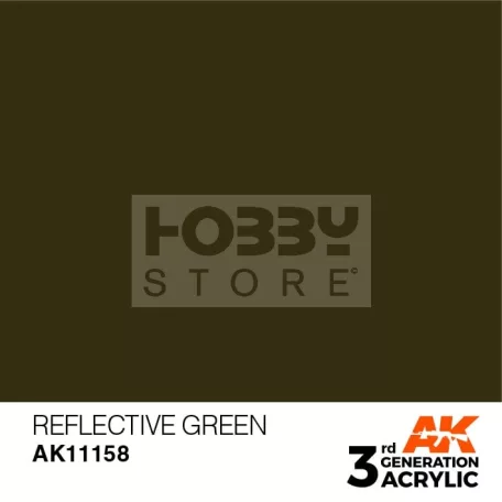 AK-Interactive - Acrylics 3rd generation Reflective Green 17ml - akrilfesték AK11158