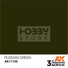   AK-Interactive - Acrylics 3rd generation Russian Green 17ml - akrilfesték AK11159