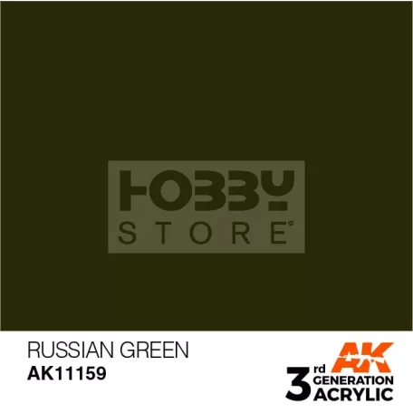 AK-Interactive - Acrylics 3rd generation Russian Green 17ml - akrilfesték AK11159