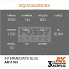 AK-Interactive - Acrylics 3rd generation Intermediate Blue 17ml - akrilfesték AK11163
