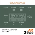 AK-Interactive - Acrylics 3rd generation Dark Blue-Grey 17ml - akrilfesték AK11164