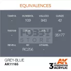 AK-Interactive - Acrylics 3rd generation Grey-Blue 17ml - akrilfesték AK11165