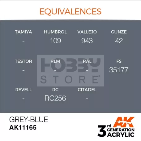 AK-Interactive - Acrylics 3rd generation Grey-Blue 17ml - akrilfesték AK11165