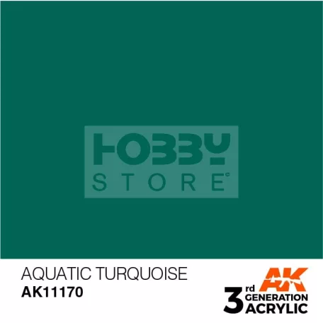 AK-Interactive - Acrylics 3rd generation Aquatic Turquoise 17ml - akrilfesték AK11170