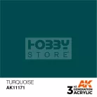 AK-Interactive - Acrylics 3rd generation Turquoise 17ml - akrilfesték AK11171