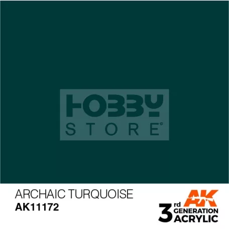 AK-Interactive - Acrylics 3rd generation Old Turquoise 17ml - akrilfesték AK11172