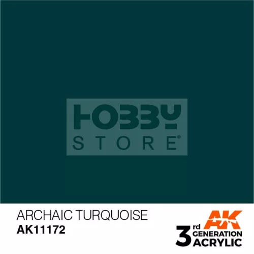 AK-Interactive - Acrylics 3rd generation Old Turquoise 17ml - akrilfesték AK11172