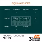 AK-Interactive - Acrylics 3rd generation Old Turquoise 17ml - akrilfesték AK11172