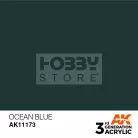 AK-Interactive - Acrylics 3rd generation Ocean Blue 17ml - akrilfesték AK11173
