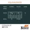 AK-Interactive - Acrylics 3rd generation Ocean Blue 17ml - akrilfesték AK11173