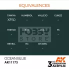 AK-Interactive - Acrylics 3rd generation Ocean Blue 17ml - akrilfesték AK11173