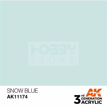 AK-Interactive - Acrylics 3rd generation Snow Blue 17ml - akrilfesték AK11174