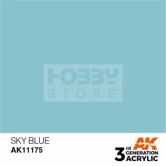   AK-Interactive - Acrylics 3rd generation Sky Blue 17ml - akrilfesték AK11175