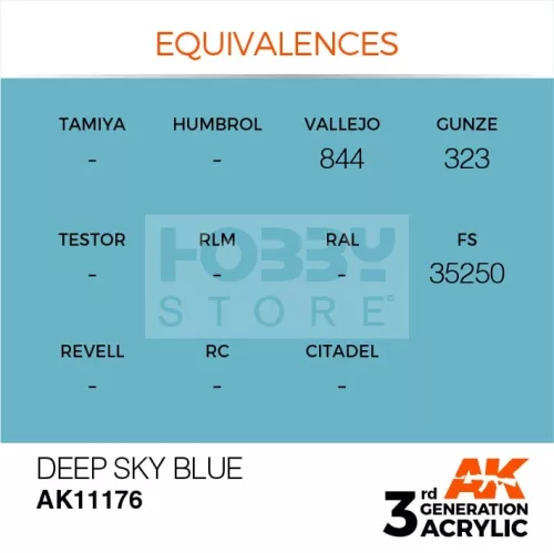 AK-Interactive - Acrylics 3rd generation Deep Blue 17ml - akrilfesték AK11176