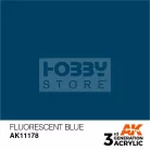 AK-Interactive - Acrylics 3rd generation Fluorescent Blue 17ml - akrilfesték AK11178