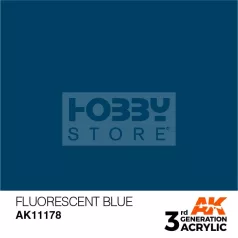   AK-Interactive - Acrylics 3rd generation Fluorescent Blue 17ml - akrilfesték AK11178