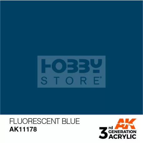 AK-Interactive - Acrylics 3rd generation Fluorescent Blue 17ml - akrilfesték AK11178