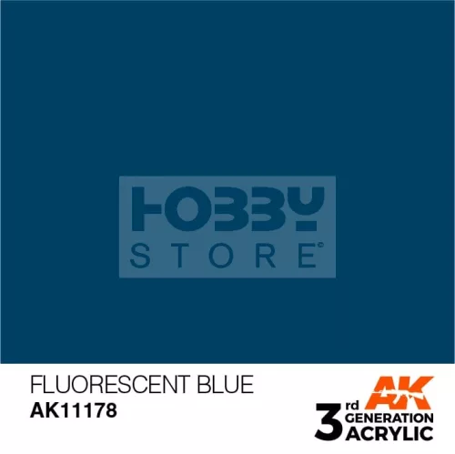 AK-Interactive - Acrylics 3rd generation Fluorescent Blue 17ml - akrilfesték AK11178