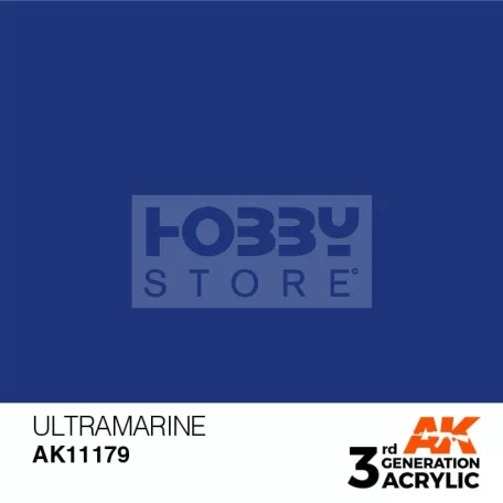 AK-Interactive - Acrylics 3rd generation Ultramarine 17ml - akrilfesték AK11179