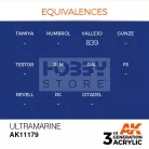 AK-Interactive - Acrylics 3rd generation Ultramarine 17ml - akrilfesték AK11179