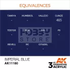 AK-Interactive - Acrylics 3rd generation Imperial Blue 17ml - akrilfesték AK11180