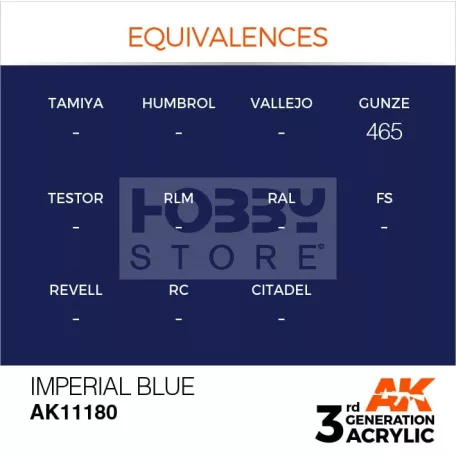 AK-Interactive - Acrylics 3rd generation Imperial Blue 17ml - akrilfesték AK11180