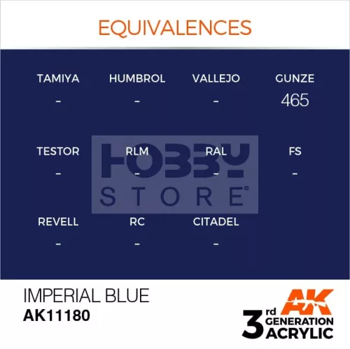 AK-Interactive - Acrylics 3rd generation Imperial Blue 17ml - akrilfesték AK11180