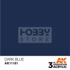 AK-Interactive - Acrylics 3rd generation Dark Blue 17ml - akrilfesték AK11181