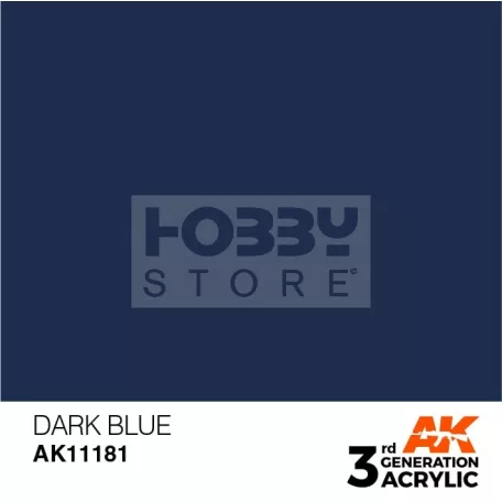 AK-Interactive - Acrylics 3rd generation Dark Blue 17ml - akrilfesték AK11181