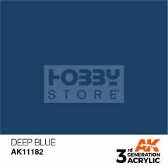   AK-Interactive - Acrylics 3rd generation Deep Blue 17ml - akrilfesték AK11182