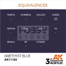 AK-Interactive - Acrylics 3rd generation Amethyst Blue 17ml - akrilfesték AK11183