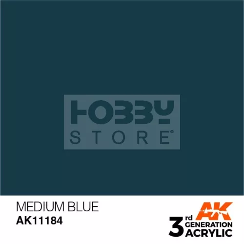 AK-Interactive - Acrylics 3rd generation Medium Blue 17ml - akrilfesték AK11184