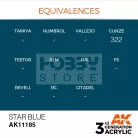 AK-Interactive - Acrylics 3rd generation Star Blue 17ml - akrilfesték AK11185
