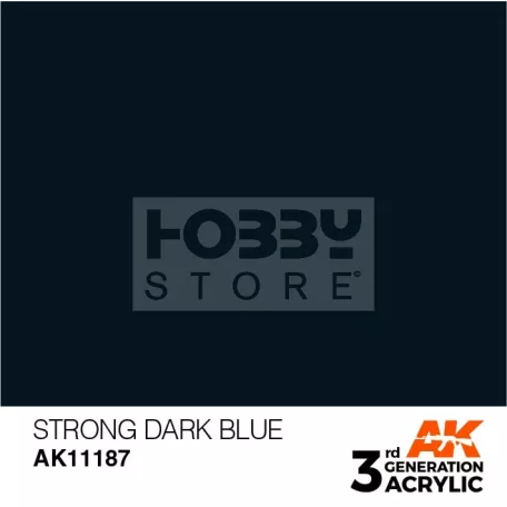 AK-Interactive - Acrylics 3rd generation Strong Blue 17ml - akrilfesték AK11187