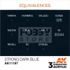 AK-Interactive - Acrylics 3rd generation Strong Blue 17ml - akrilfesték AK11187