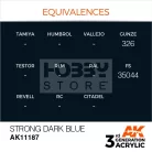 AK-Interactive - Acrylics 3rd generation Strong Blue 17ml - akrilfesték AK11187
